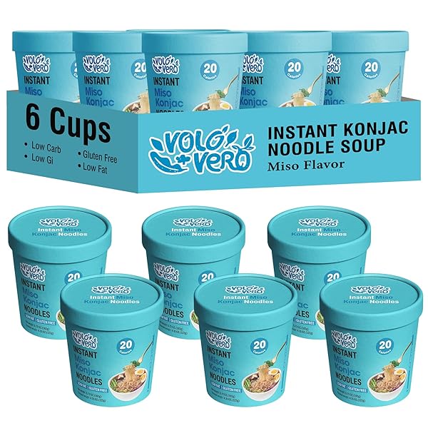 VOLO VERO KONJAC NOODLE INSTANT SOUP CUP MISO...