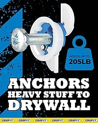 Gripit Blue Drywall Anchors | Pack of 4