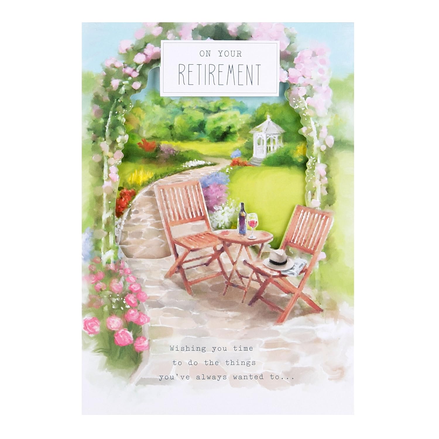 Hallmark Retirement Card "Congratulations" Medium [Old Model] Amazon