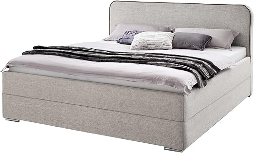 Sette Notti Polsterbett Bett 140x200 Cm Hellbeige Stoff Boxspringbett Optik Bett Mit Stoffbezug Liegeflache 140 X 200 Cm Kona Art Nr 1214 10 3000 Amazon De Kuche Haushalt