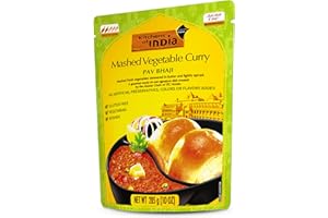 Kitchens Of India Ready To Eat Pav Bhaji, Mashed Vegtable Curry, 10-Ounce Boxes (Pack of 6)