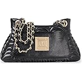 MADISON Vegan Leather Shoulder Clutch Crossbody Designer Bag for Ladies Large Evening Casual Party Work Women Handbag
