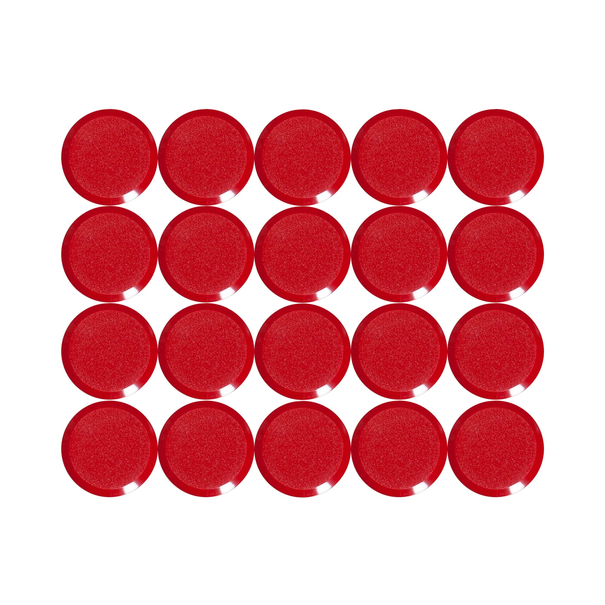 MAUL MAULpro 20 mm 0.3 kg Round Magnets for Whiteboards - Red (Pack of 20)