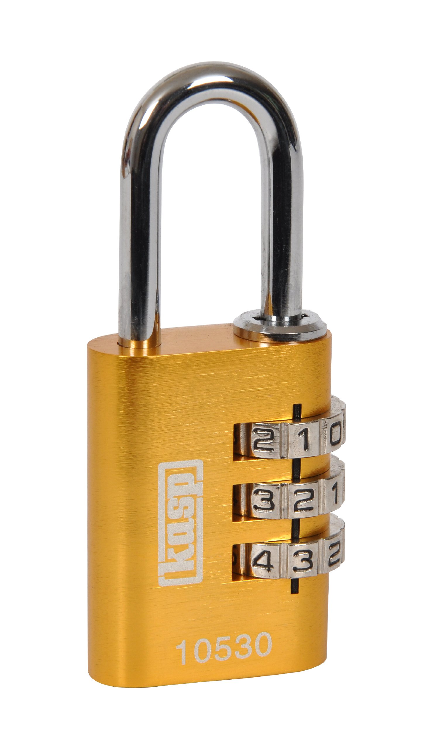 Kasp K10530YELD 105 Series Aluminium Combination Padlock - Yellow