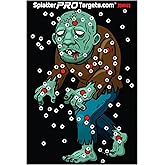 Zombie Splatter Targets 12x18, Full Colour – Made in Canada. Shots Burst with a Bright Splatter Upon Impact. Instantly See Yo