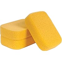 QEP 70005-3VPD XL Grouting Super Sponge, 3 Pack , Yellow