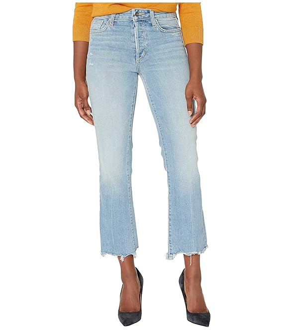 destructed hem jeans