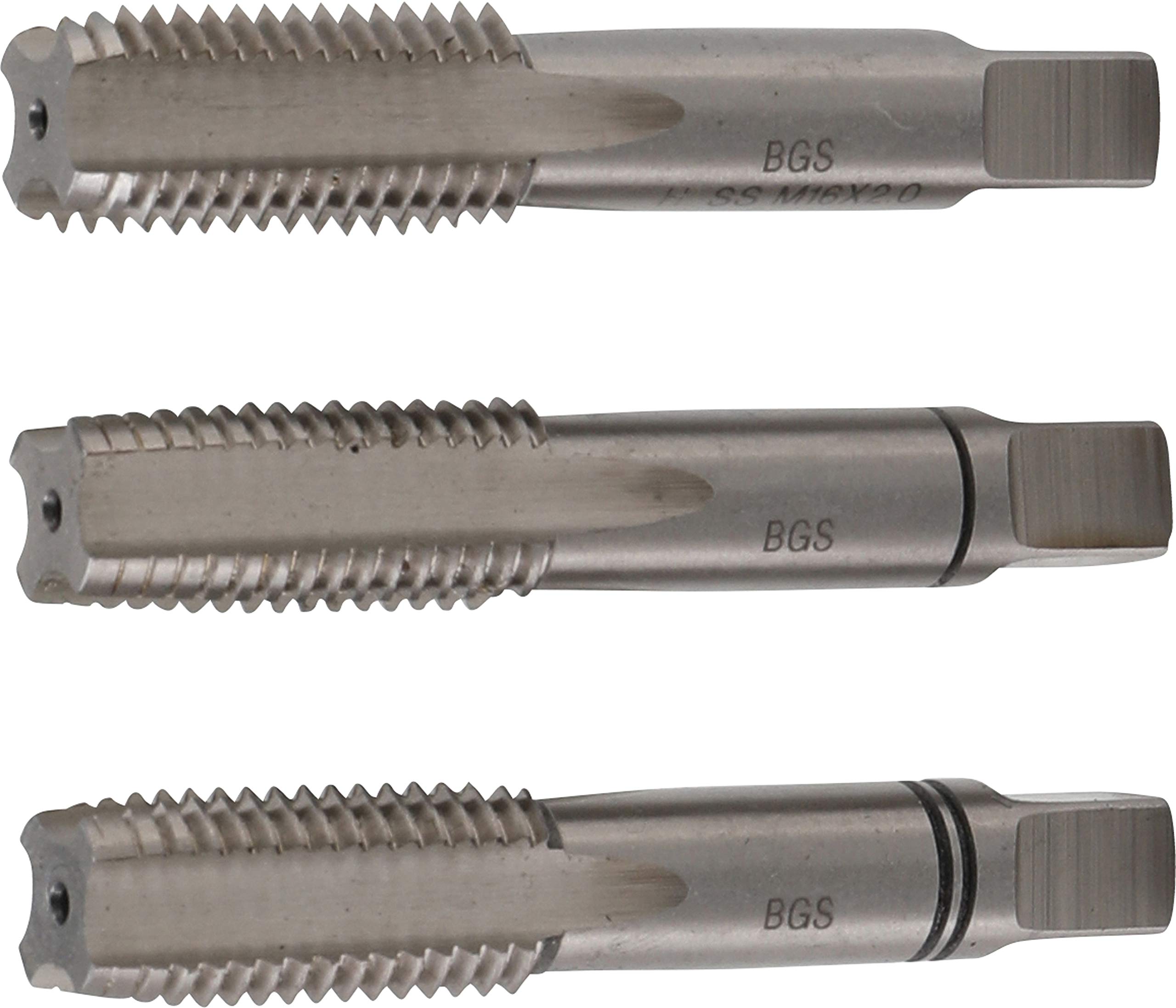 BGS 928 | Tap Set | Starter, Plug, Bottoming Tap | HSS-G | M16 x 2.0 | 3 pcs.