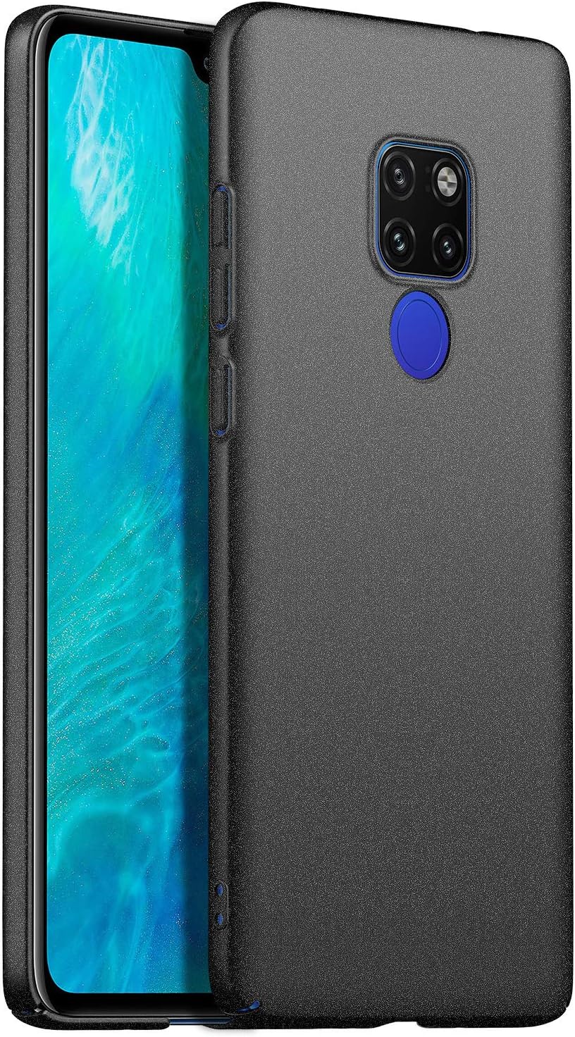 Baanuse Huawei Mate 20 Case [Ultra Slim Hard PC] [Sand Scrub Non-slip] [Shockproof Armor] Case for Huawei Mate 20 Black