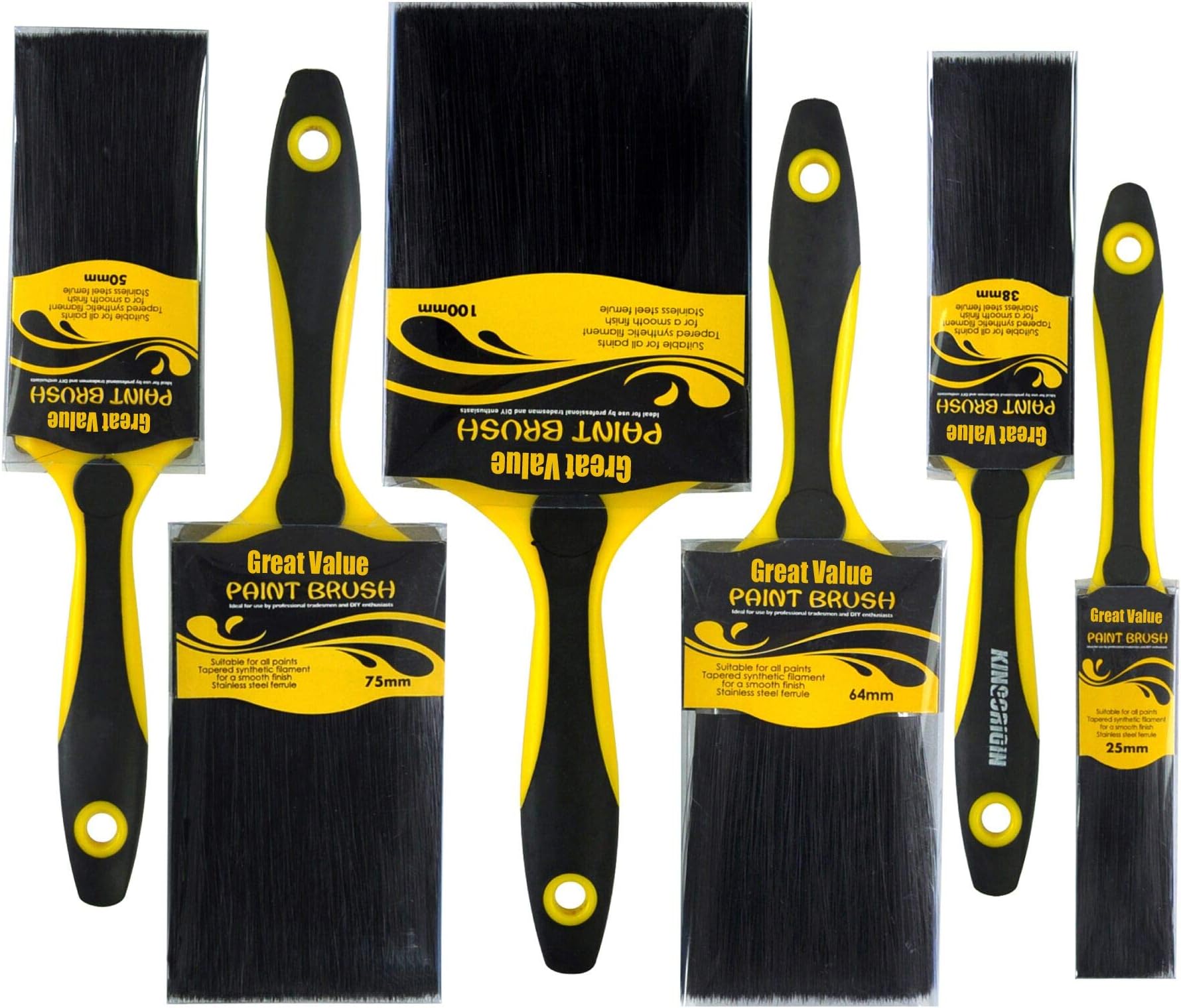 6 Piece for Important Paint Works Professional Painters Selected Paint Brush,Paint Brushes,Painters Brush,paintbrushes,Paintbrush,Painting Brush,Painting Brushes,Tool Set,Tool kit,Painters Tools
