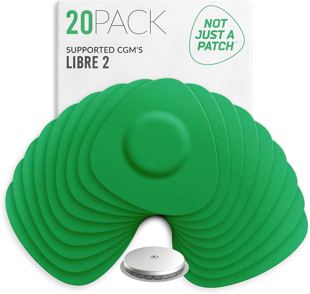 NOT JUST A PATCH Freestyle Libre 2 Sensor Covers 20 Pack Green