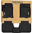 OEDRO Floor Mats Fit for Honda Accord Sedan 2017-2013, TPE All Weather Accord Floor Liners Includes 1st and 2nd Row Liners Set, Black