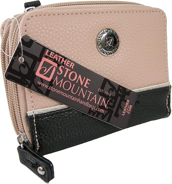 New Stone Mountain Wallet Purse Hand Bag Genuine Leather