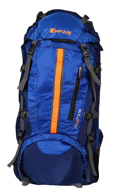 Impulse 85 Ltrs Blue Trekking Backpack (Nile Blue)