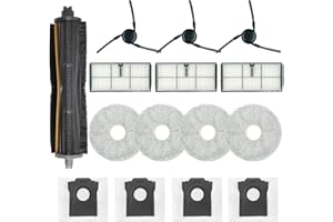JOYBROS Replacement Parts For Dreame X40 Ultra Complete L40 Ultra X40 Master MOVA P10 Pro Ultra Mop Pads X4; Dust bag X4; Filter HEPA X3;Tri-cut Main Brushe X1; Side Brushes X3 Accessories