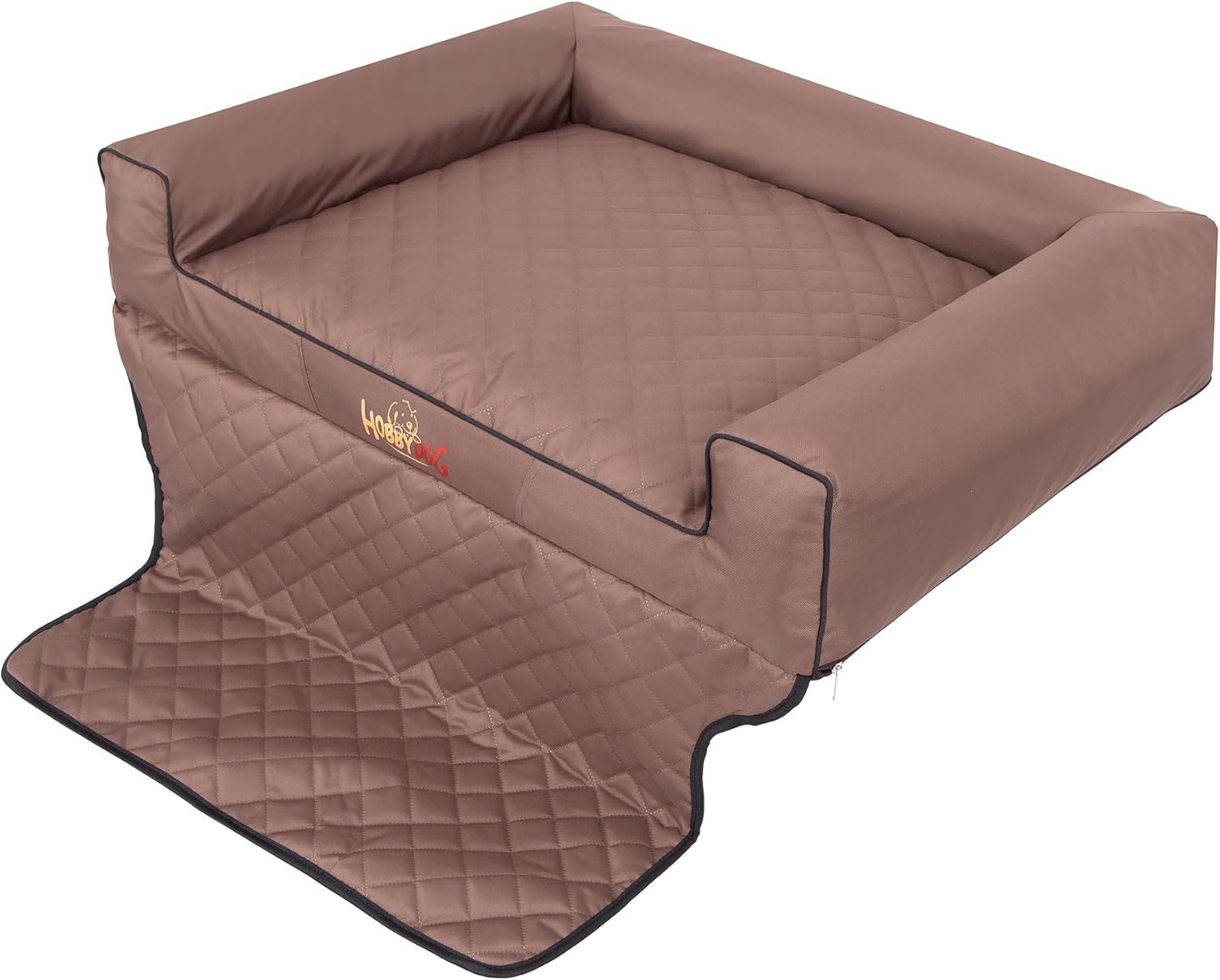 Hobbydog R2 Royal Dog Basket/Bed/Sofa Suitable for Trunks 100 x 80 cm, Light Brown - Image 4