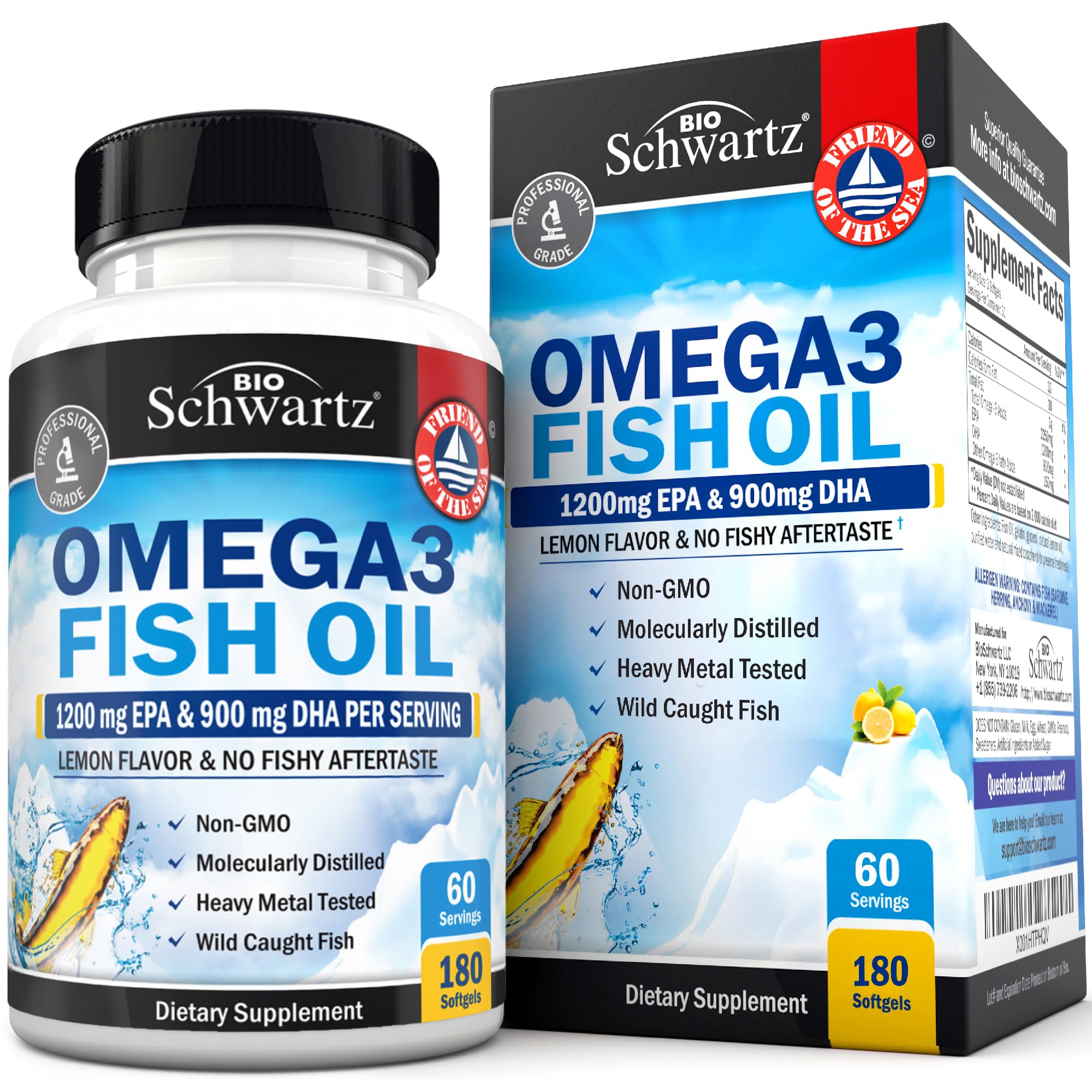 Omega 3 Fish Oil (Lemon)