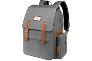 WITSTEP Diaper Bag Backpak with the flap, Vintage Style Large Capacity Diaper Bag Large Capacity Top Open Wide Open Flap Diaper Bag