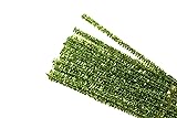 Set of 100 Metallic Tinsel Pipe Cleaners for Kids