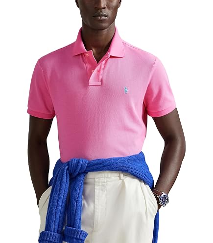 Polo Ralph Lauren Classic Fit Mesh Polo Andover Heather SM, Small