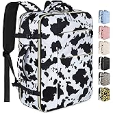 Capolo Travel Backpack for Women Men Waterproof Laptop Backpack Airlines Approved Carry On Backpack Bag Computer Bag for Business, Work, Traveling Fits 17 Inch Laptop(Cow Print)