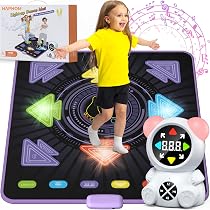 Tapis De Danse Interactif Dreamon – 7 Flèches LED, Bluetooth, 5 Niveaux – Dès 3 Ans – Cadeau Anniversaire Fille 3-8 Ans