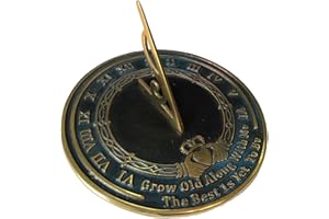 ARTIZANSTORE Brass Sundial Grow Old with Me
