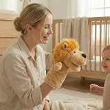 LOMTRATS Animal Hand Puppets for Kids Includes Wolf Tiger Lion Monkey view 3