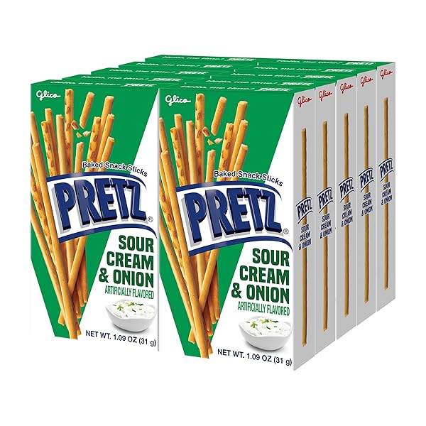 GLICO PRETZ SOUR CREAM & ONION, 1.09 OZ...