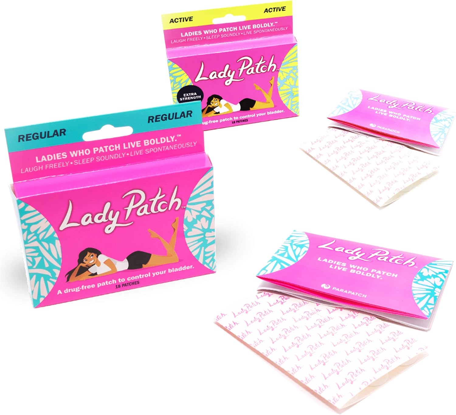 Lady Patch Bladder Control Patches (Drug Free) for Female Urinary Incontinence: Health & Personal Care