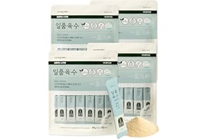 Yorit Excellent Broth Powder, Premium-Quality Seafood and Vegetable Stock, Quick-Gourmet Dishes, MSG-Free, Instant Soup Base, 100% Natural Ingredients, Powder Soup Base 요릿 일품육수(4 Pouches, Seafood and Vegetable)