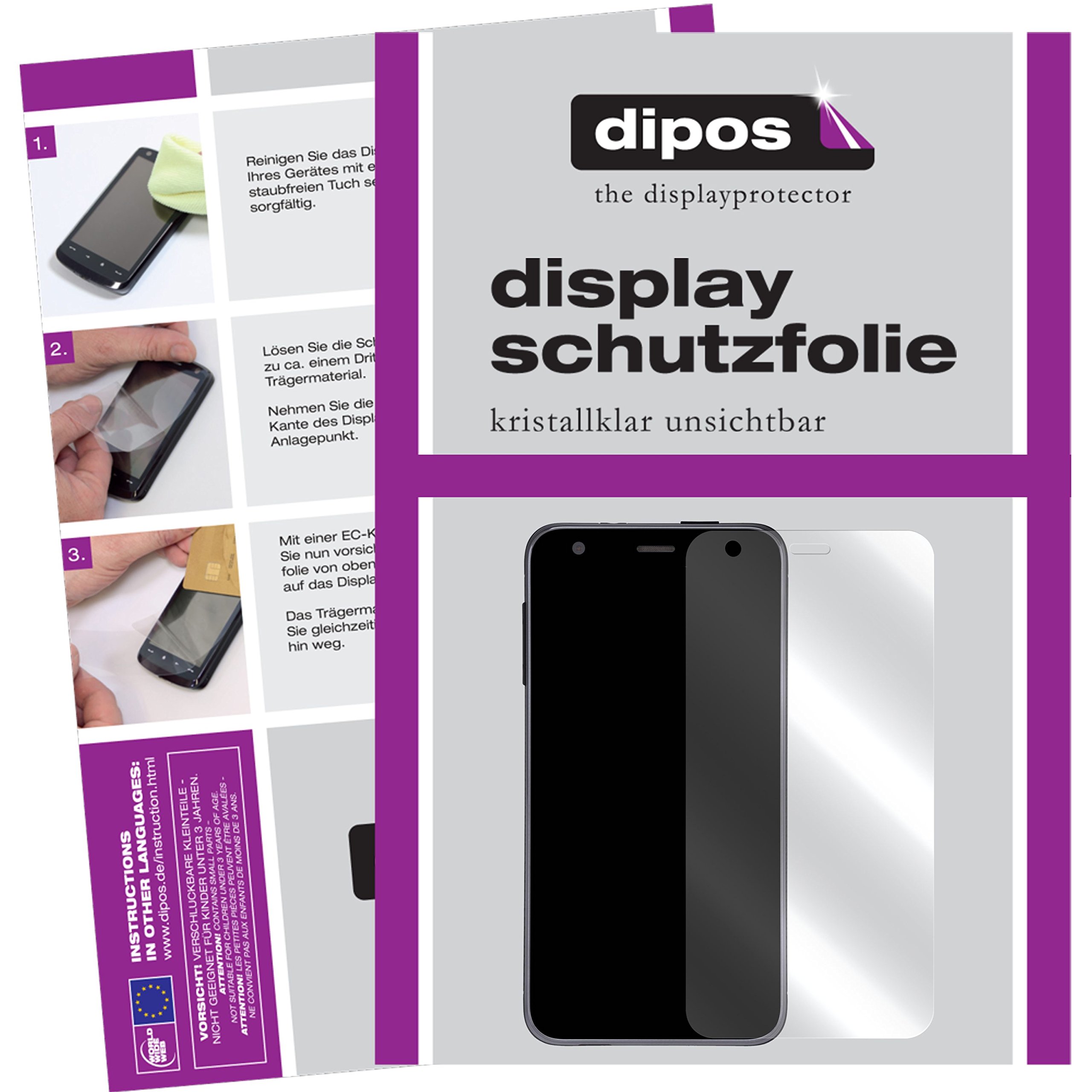 diposI 6x Screen Protector compatible with Sony Xperia X Compact Protection Films clear