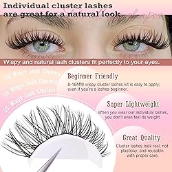Natural Lash Extension Kit 8-16mm Lash Clusters