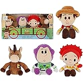 Kids Preferred Disney Baby Toy Story 4 Pc Set - Woody, Buzz Lightyear, Jessie, and Bullseye Plush - Stuffed Animals for Baby and Toddler Boys & Girls