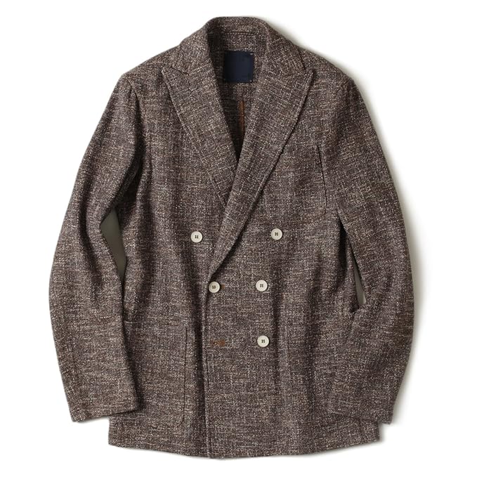 Amazon Altea アルテア メンズ 6b ニット ダブルブレスト ジャケット