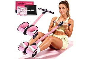 Pedal Resistance Bands with Handles Working Out Exercise Equipment for Legs | Multifunction Elastic Tube Stretch Resistance B