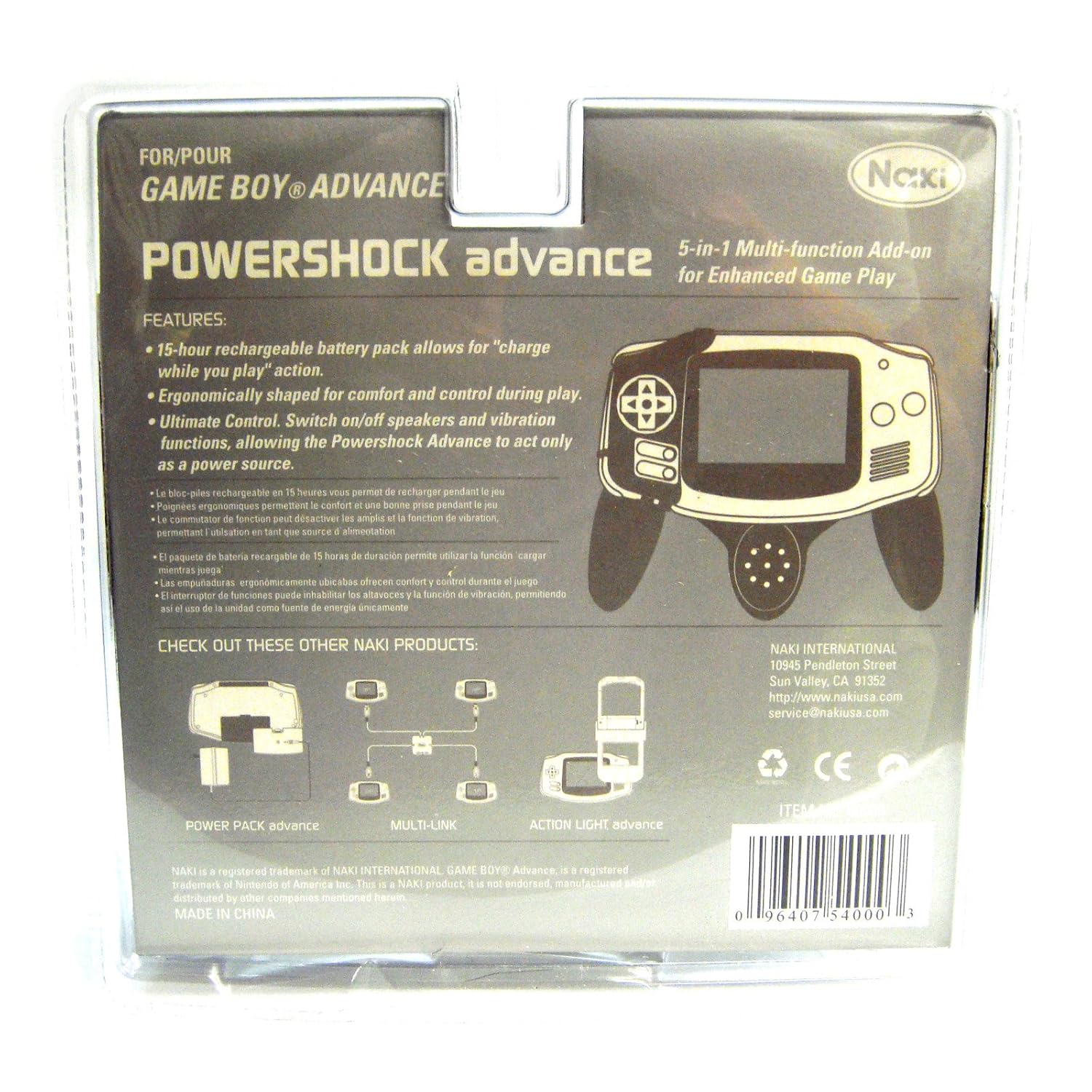 Powergrip Advance 5-in-1 Add-on for Game Boy Advance: Video Games