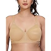 ZeroBound Women's Sports Bra High Impact Lightly Lined Underwire V Neck Full Figure Running Workout Bras