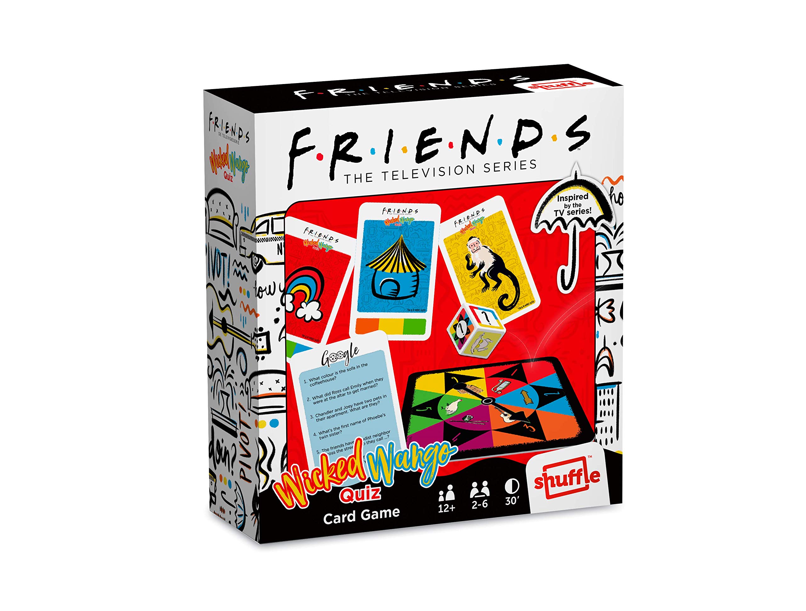 Shuffle Friends Wicked Wango Quiz Card Game, For 2 to 6 Players, Great Gift For Ages 12+