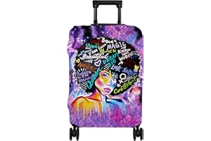 hswosnas Luggage Cover Approved Cute Travel Suitcase Protector Magic Queen Elastic Washable American Themed Baggage Covers for 18-20 inch Luggage(S)
