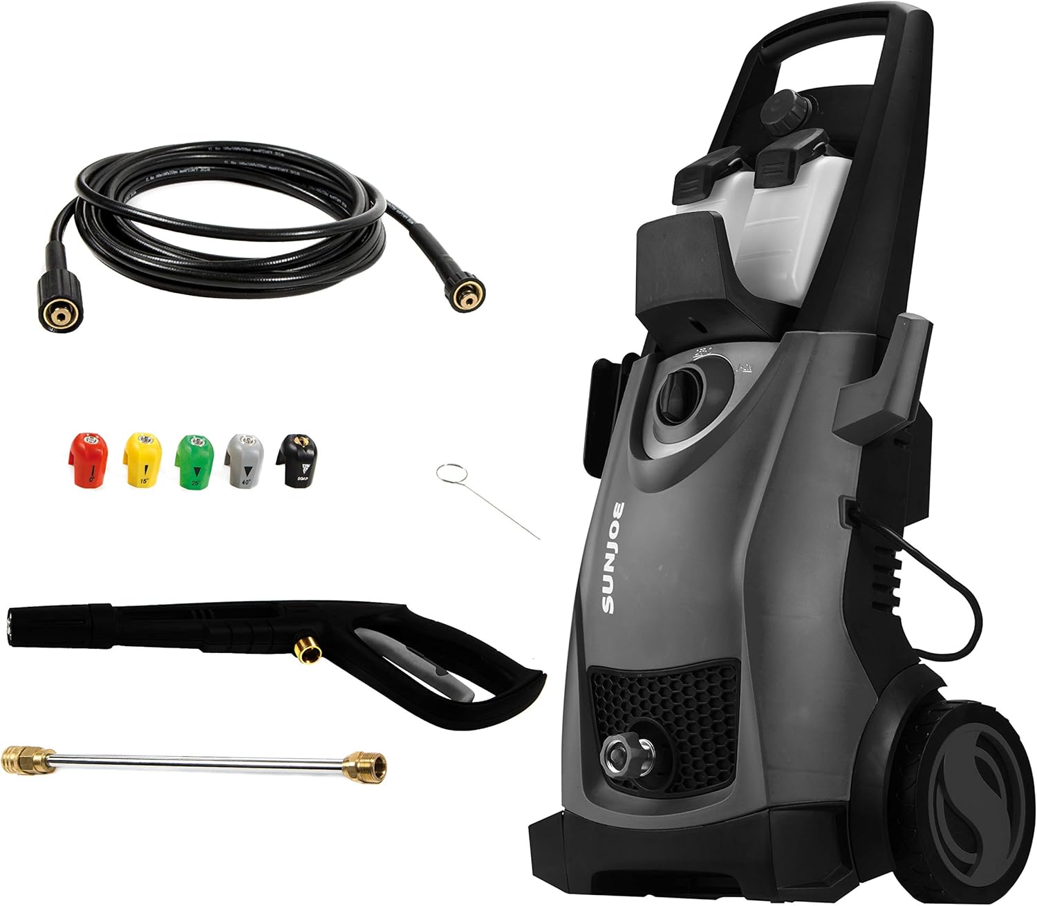 Sun Joe SPX3000-BLK Pressure Joe 2030 PSI 1.76 GPM 14.5-Amp Electric Pressure Washer, Black : Garden & Outdoor