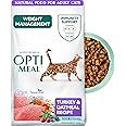 Optimeal Weight Control Dry Cat Food Recipe with Metabolism Support for Healthy Digestion, Premium Nutrition Made with Natural Ingredients for Adult Cats Maintenance (3.3 lbs, Turkey & Oatmeal)
