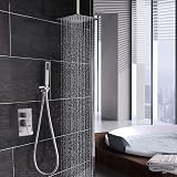 Voolan 12'' Large High Pressure Rain Shower Head Chrome 304 Stainless Steel view 7