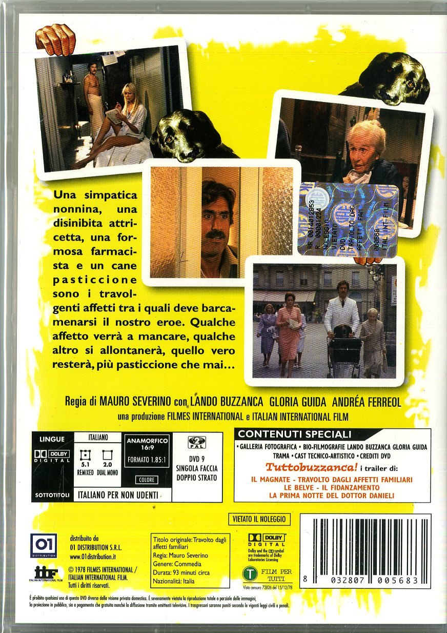 Amazoncom Travolto Dagli Affetti Familiari Lando Buzzanca