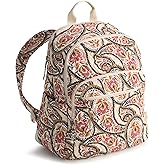 Vera Bradley Women's Premium Cotton Bancroft Backpack, Blooming Paisley, One Size