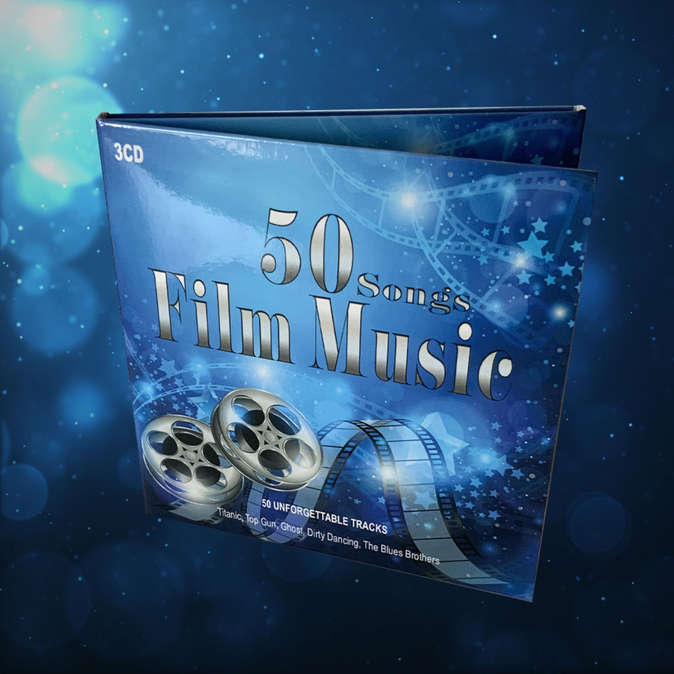 3CD 50 Songs Film Music, Orchestral Works, Jazz Guitar, piano Pieces, Titanic, La Vita è Bella, Moulin Rouge