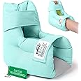 DRKLC Heel Protector Cushion Pillow to Relieve Pressure from Sores and Ulcers, Adjustable Foot Pillow for Bedridden Patients Supplies, Ankle Pillow for Heel Pain (Light Green - 1 PC)