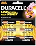 Duracell R 03 AAA Alkaline Long Lasting Batteries (Pack of 6)