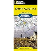 North Carolina Map (National Geographic Guide Map)