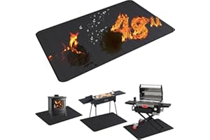 Demiwise 48X36in Grill Mats for Outdoor Grill,Waterproof,OilProof,Fireproof,Fits Most Grills, Smokers, Griddles and Outdoor Charcoal, Flat Top,Deck and Patio Protector
